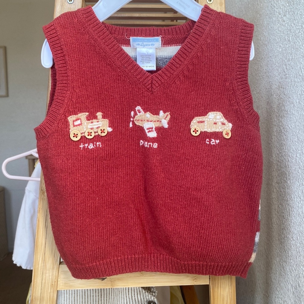 Janie and Jack 12-18 mo Wool blend vest